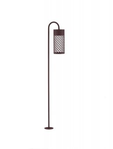 Minimalistyczny słupek ogrodowy uniwersalny LED aluminiowy kolor rdzawy tuba IP65 DONZUELA LE75152 Luces Exclusivas