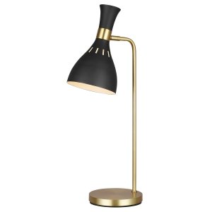 Klasyczna Lampa stołowa Joan FEISS FE-JOAN-TL-MB Czarna / Oksydowany mosiądz 