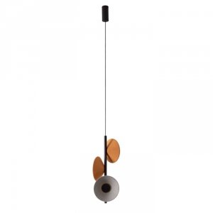 Nowoczesna Lampa Wisząca LED Designerska Żółte Klosze PURO P0564 MAXLIGHT