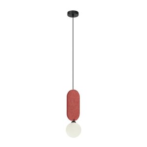 Nowoczesna czerwona lampa wisząca kula Lorenzo Italux PND-59815-1-RED czerwony