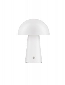 Lampka stołowa nocna LED biała grzybek designerska nowoczesna ściemnialna CASTORO LE45585 Luces Exclusivas