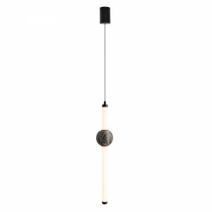 Nowoczesna lampa wisząca listwa z kulą LED kamień naturalny designerska Verdes P0612 Maxlight 