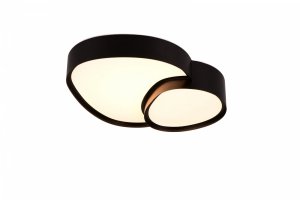 Nowoczesny Dekoracyjny Czarny Plafon LED RISE 647510232 TRIO