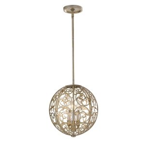 Żyrandol Arabesque 3 źródła światła patynowane płatki srebra styl orientalny nowoczesny FE-ARABESQUE3 FEISS