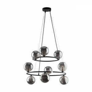 Designerska molekularna lampa wisząca w kolorze czarnym szklane grafitowe klosze kule ANABELLE 6845 TK-Lighting