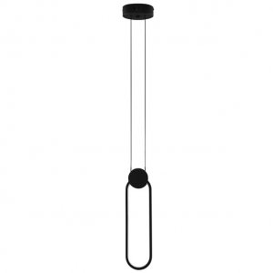 Nowoczesna Czarna Lampa Wisząca LED BARRE LE43550 LUCES EXCLUSIVAS