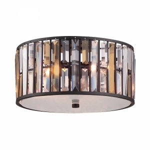 Plafon Gemma 3 źródła światła Vintage brąz bursztynowe kryształy glamour okrągły HK-GEMMA-F-VBZ HINKLEY