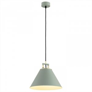 Lampa Wisząca Vintage Zielona Listwa Z Mosiężnym Akcentem ORTE 4916 ARGON