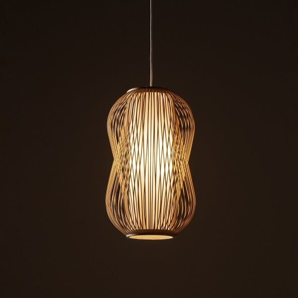 Naturalna Lampa Wisząca Z Bambusa W Stylu Boho PUKET M 11161 Nowodvorski Lighting