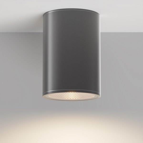 Nowoczesna lampa zewnętrzna sufitowa plafon LED metalowy grafitowy Bar MAYTONI O306CL-L12GF