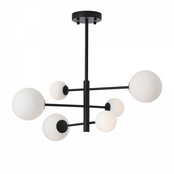 Lampa wisząca do salonu do jadalni Bolti  PLC0103-BK Yaskr  czarna G9