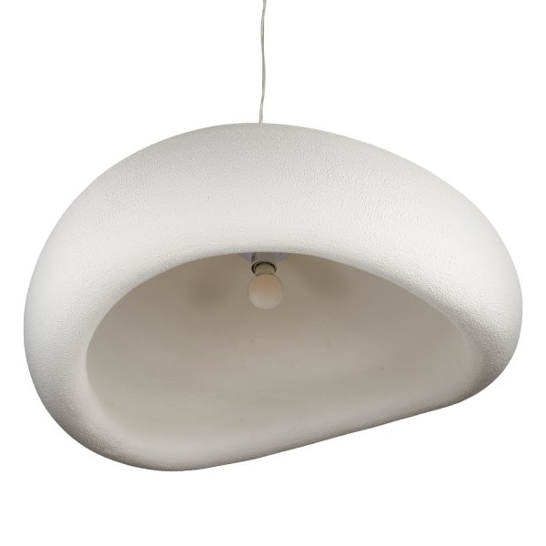 Lampa Wisząca Stone 80cm Biała E27 Design Kamień Step into Design DN426-800