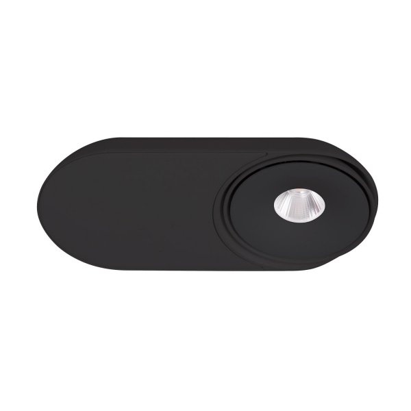 Lampa sufitowa plafon LED minimalistyczna nowoczesna podłużna regulowana czarna aluminiowa Vector C0268 MAXLIGHT 