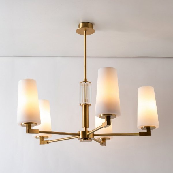 Lampa wisząca 1244 VINCENZA Mosiądz Elegancki Żyrandol Zuma Line