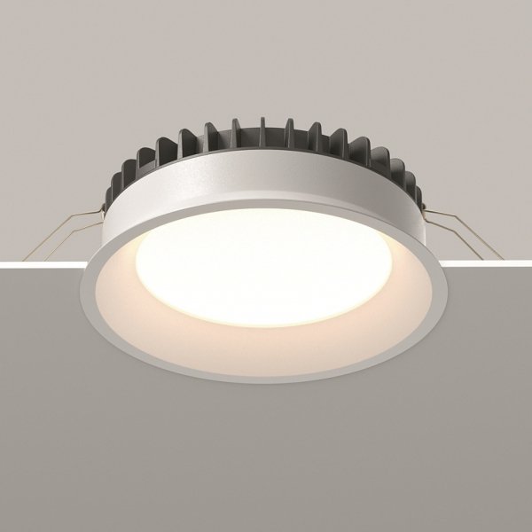 Okrągła Oprawa Wpuszczana Do Łazienki Downlight Okno Maytoni DL055-24W3-4-6K-W