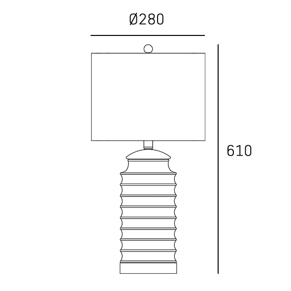Designerska Lampka Stołowa Biała COASTAL T01026BR-WH COSMO LIGHT
