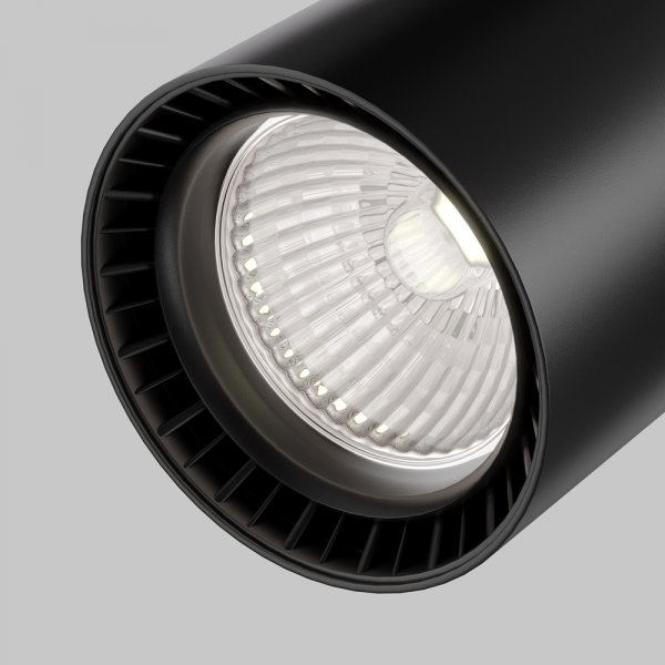 Lampa szynowa reflektor szynoprzewody jednofazowe LED nowoczesny aluminium czarna regulowana tuba VUORO MAYTONI TR003-1-26W4K-S-B
