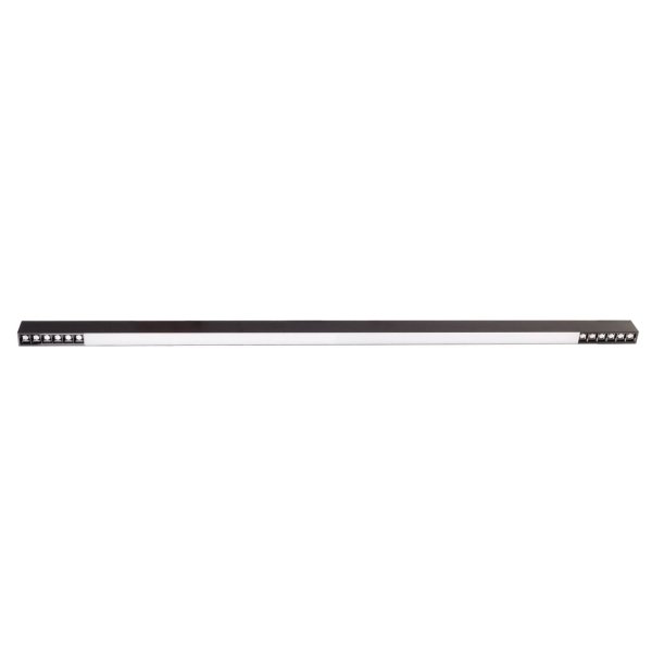 Lampa sufitowa plafon LED minimalistyczna klasyczna prostokąt listwa czarna aluminiowa RX C0261 MAXLIGHT 