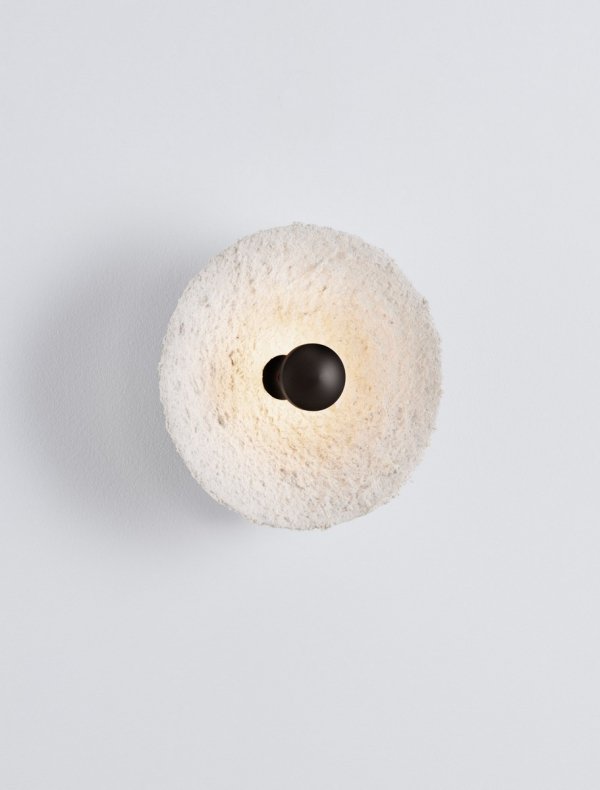 Lampa ścienna kinkiet LED okrągły 20cm papierowy biały dekoracyjny minimalistyczny skandynawski ALTEA LE45812 Luces Exclusivas