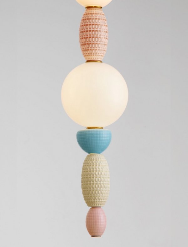 Elegancka lampa wisząca delikatne pastelowe kolory JOAQUIN LE44547 Luces Exlusivas