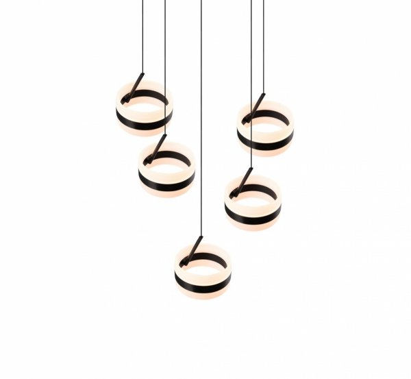 Lampa wisząca LED okrągła wielopunktowa designerska nowoczesna ściemnialna dekoracyjna DIOS 331430532 Trio