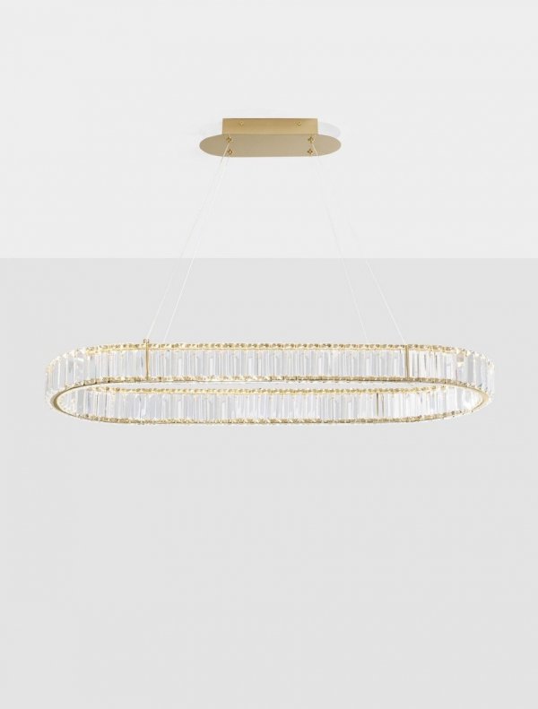 Kryształowa Lampa Wisząca Glamour BAUTA LUCES EXCLUSIVAS LE42672 Nowoczesny Żyrandol Kryształowy