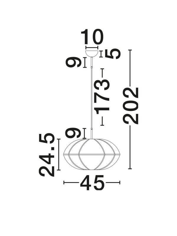 Lampa wisząca lniany abażur owalny retro nowoczesna klasyczna dekoracyjna do sypialni salonu Luces Exclusivas