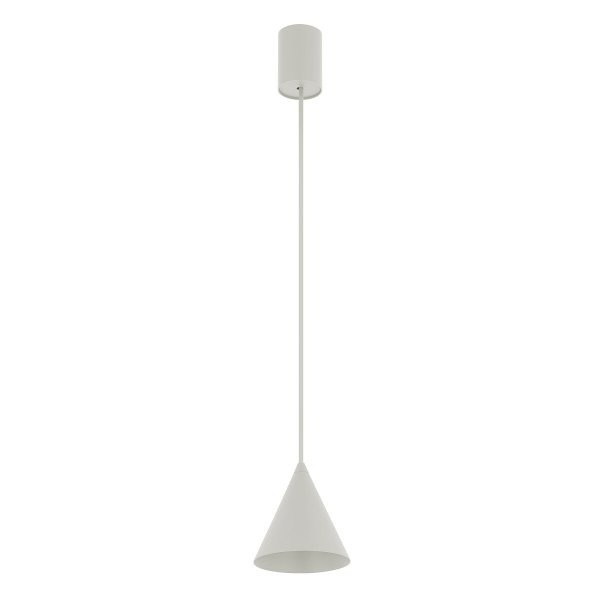 Lampa wisząca stożkowa ZENITH XS silk grey 11455 Nowodvorski Lighting