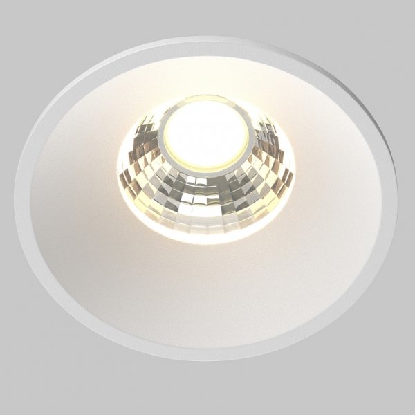 Biała Oprawka Wpuszczana Downlight Round Maytoni DL058-7W3K-W