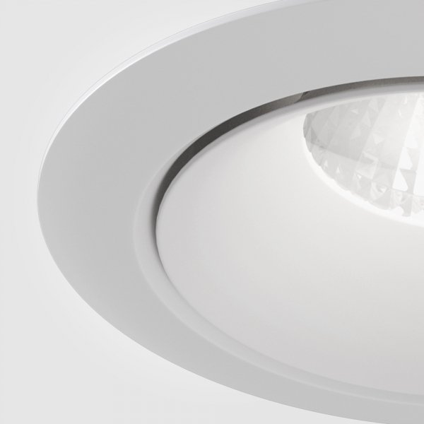 Lampa wpuszczana w sufit minimalistyczna aluminium biały okrągła LED Yin MAYTONI DL031-L12W4K-D-W