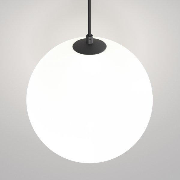 Minimalistyczna elegancka lampa wisząca LED kula czarno-biała regulacja wysokości LUNA MAYTONI P039PL-5W4K-20INS-B