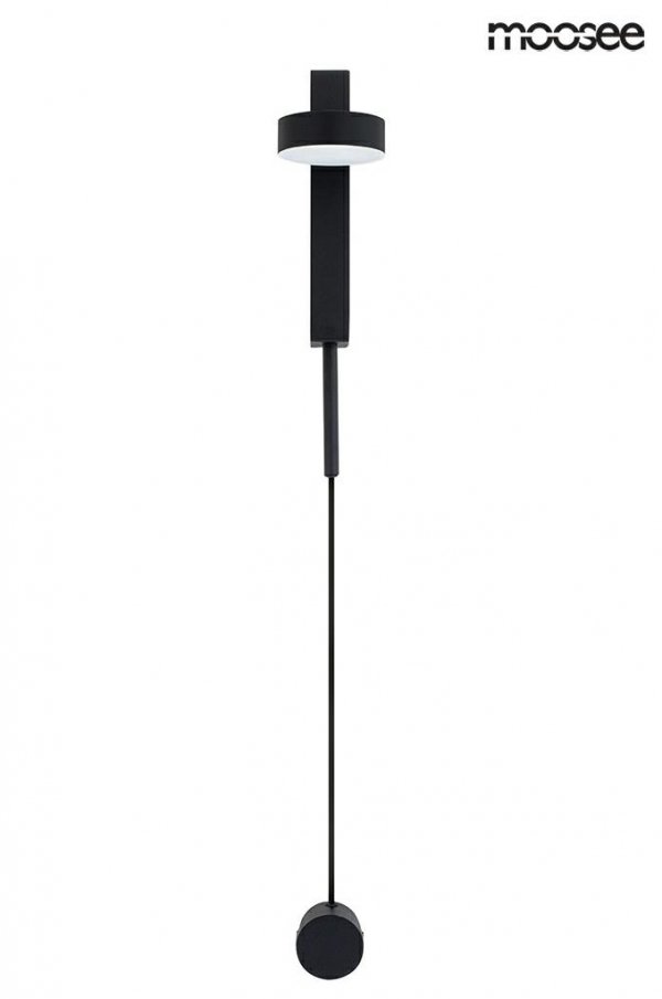 Nowoczesna Czarna Lampa Ścienna LED CLARID MSE010400207 MOOSEE