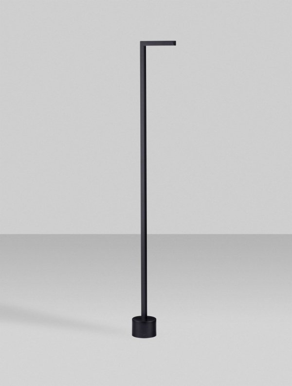 Zewnętrzna lampa stojąca minimalistyczna LED klasyczna uniwersalna aluminiowa wysoka czarna IP65 BERENDA LE75141 Luces Exclusivas