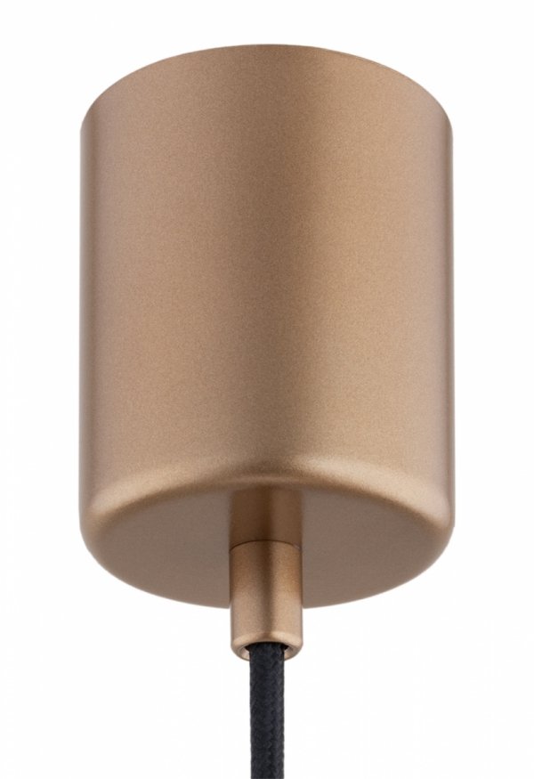 Szklana lampa wisząca TRESCO 8980 Argon Mleczne Szkło Miedziane detale