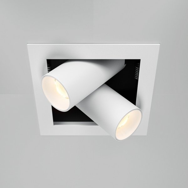Biała Nowoczesna Oprawa Sufitowa Wpuszczana Downlight Maytoni DL094-02-7W3K-W LED 14W