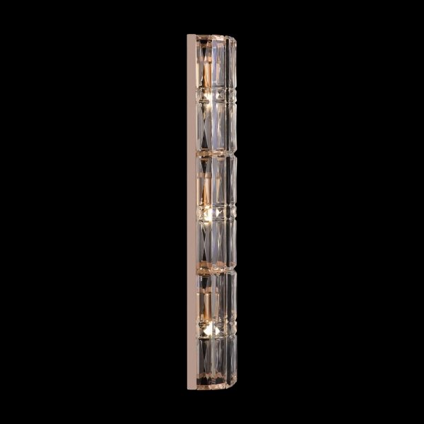 Złoty Kinkiet Kryształowy Glamour FACET MOD094WL-03G MAYTONI