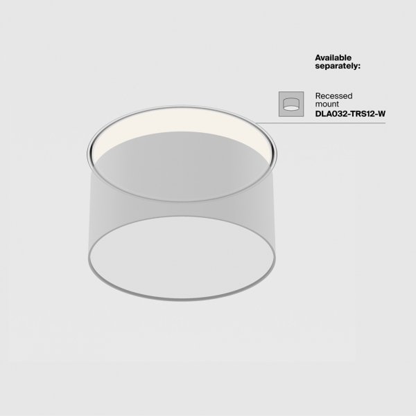 Lampa sufitowa LED nowoczesna aluminium biała ZON MAYTONI C032CL-12W3K-RD-W