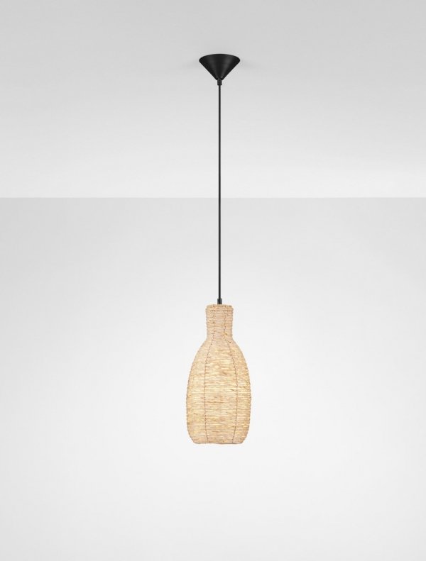 Lampa wisząca pleciona sznurek stożkowa boho rystykalna minimalistyczna industrialna nad stół do salonu sypialni CASRELIO LE45377 Luces Exclusivas