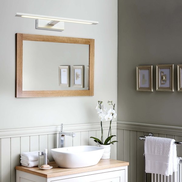 BIAŁY KINKIET ŁAZIENKOWY NAD LUSTRO IP44 LED ISLA GS-LWB-20W WH CCT LIGHT PRESTIGE