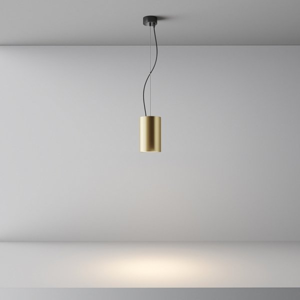 Nowoczesna Lampa Wisząca Tuba Złota Efir Maytoni P089PL-33W3K-MG