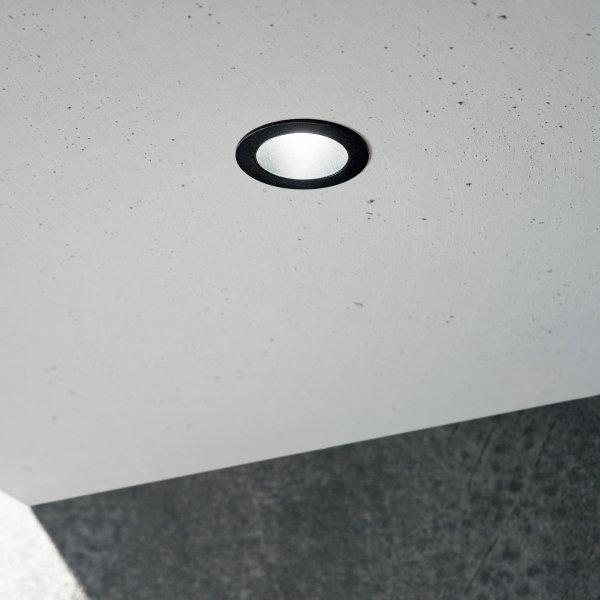 Oprawa Wpuszczana Podtynkowa Okrągła Oczko Czarne QUARK 258461 IDEAL LUX