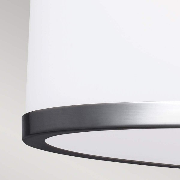 Nowoczesny Plafon Sufitowy Prospect Park Feiss FE-PROSPECT-PARK-SF Lampa salonowa szklana Art Deco