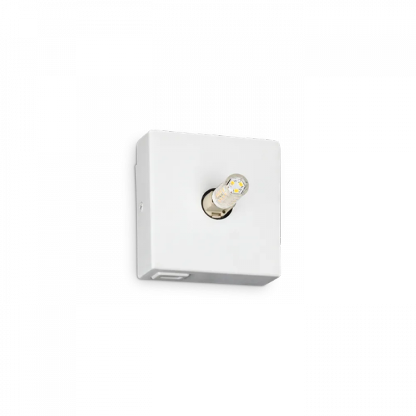 Nowoczesny Biały Kinkiet Ścienny USB Kwadrat KID 307459 IDEAL LUX