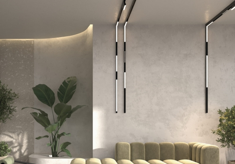 Biała oprawa liniowa kątowa ze zmienną barwą ściemnialna LED do systemu szynowego magnetycznego dwufazowego Azzardo ALFA SAGA TRACK MAGNETIC 2LINE CORNER B 24W CCT SWITCH DIMM AZ6507