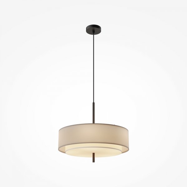 Lampa wisząca klasyczna minimalistyczna owalna metal beżowa do salonu sypialni BERGAMO MAYTONI MOD613PL-05GR1