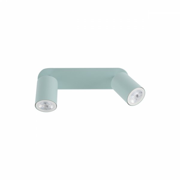Nowoczesna oprawa ścienno sufitowa do pokoju dziecięcego podwójna miętowe tuby reflektory spot kinkiet LIVIA MINT 10235 TK-Lighting