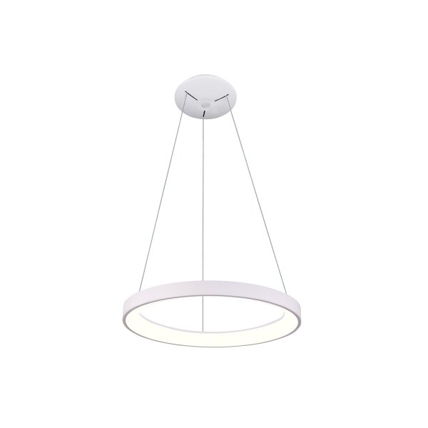 Nowoczesna Lampa Wisząca LED Biały Okrąg VICO PND-53675-078RPC-WH-3KS4K-TRDIMM ITALUX