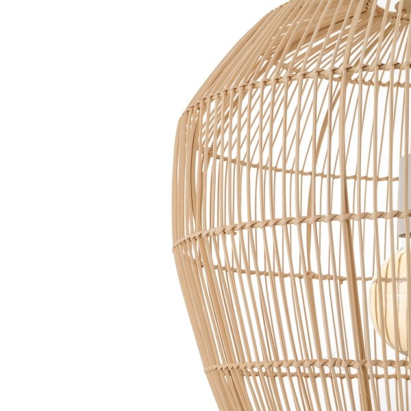 Naturalna Lampa Wisząca Z Bambusa W Stylu Boho HAITI S 11163 Nowodvorski Lighting