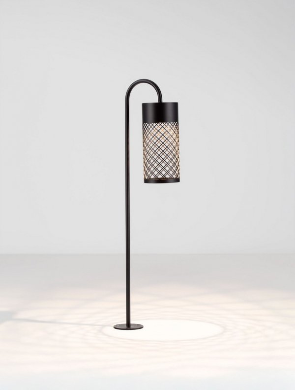 Minimalistyczny słupek ogrodowy uniwersalny LED aluminiowy czarny tuba IP65 DONZUELA LE75147 Luces Exclusivas