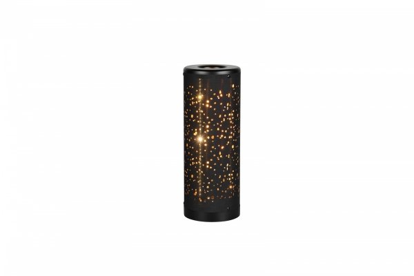 Lampa stołowa nocna dekoracyjna LED designerska nowoczesna na komodę czarna tuba TACO R52801002 Rl